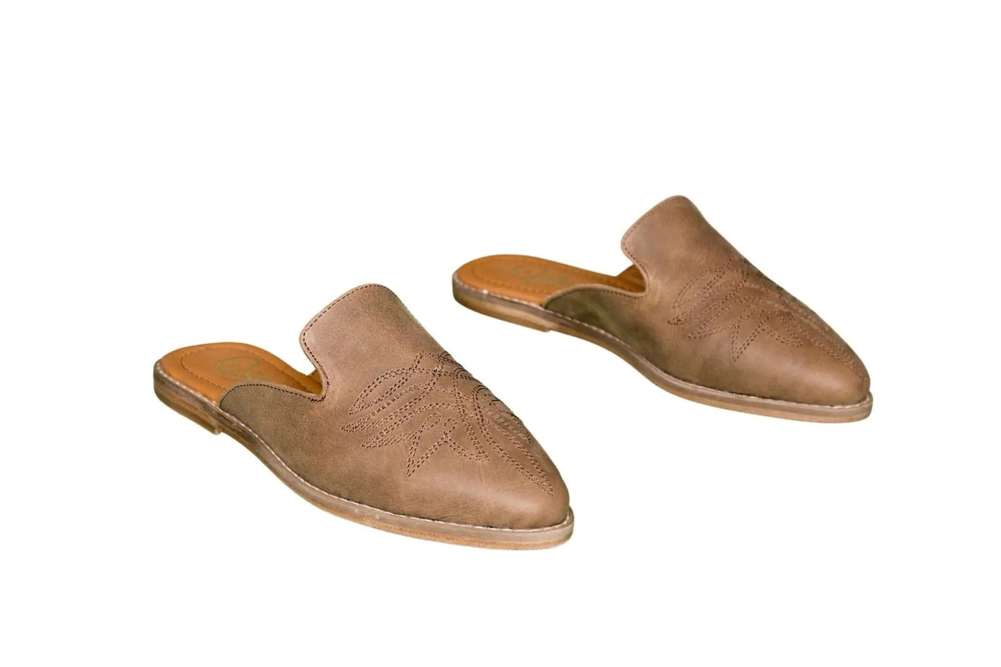 Abby Brown Cowhide Mules