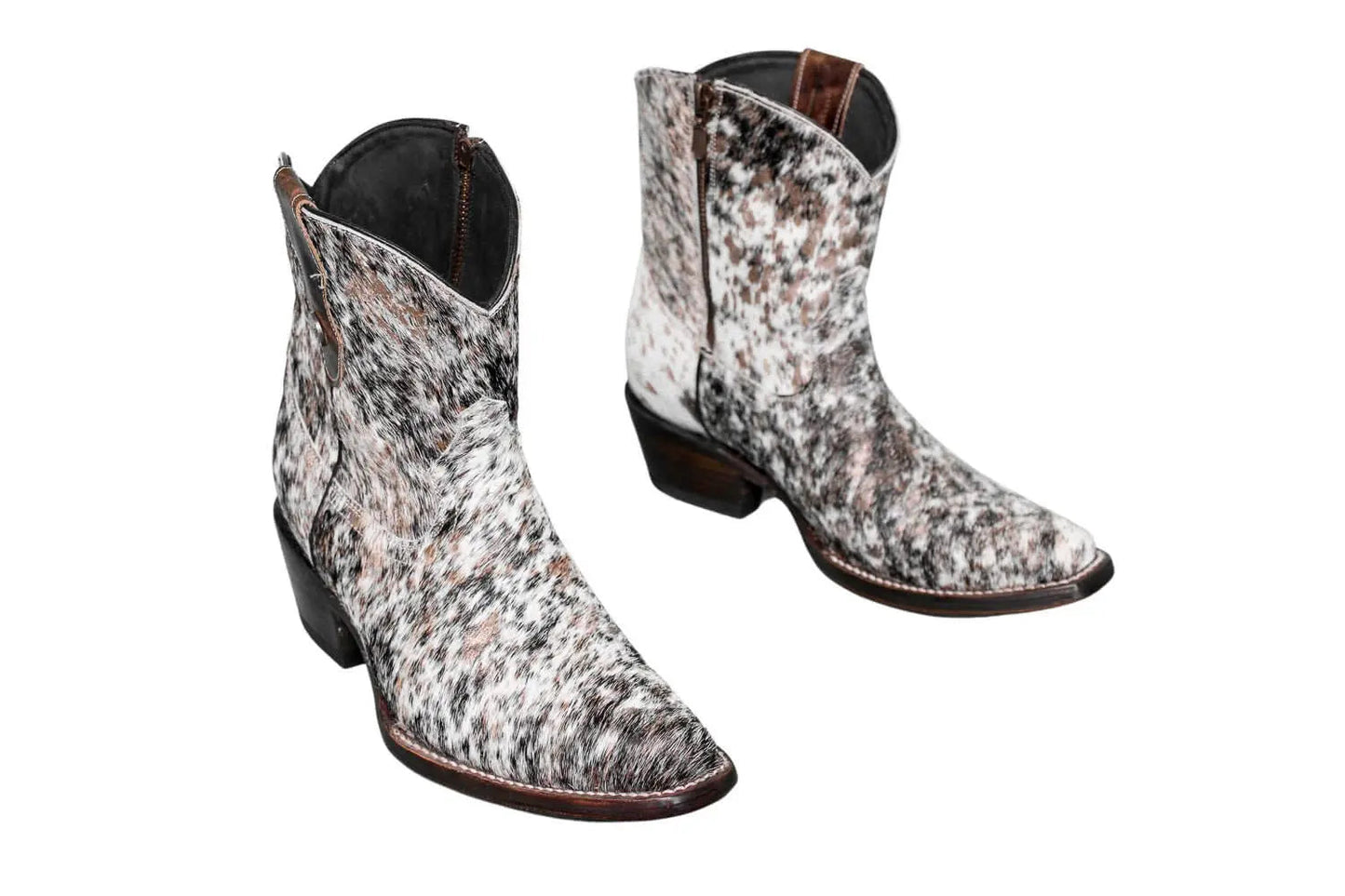 The Loretta Cowhide Boots - Rose Gold Metallic Limited Edition