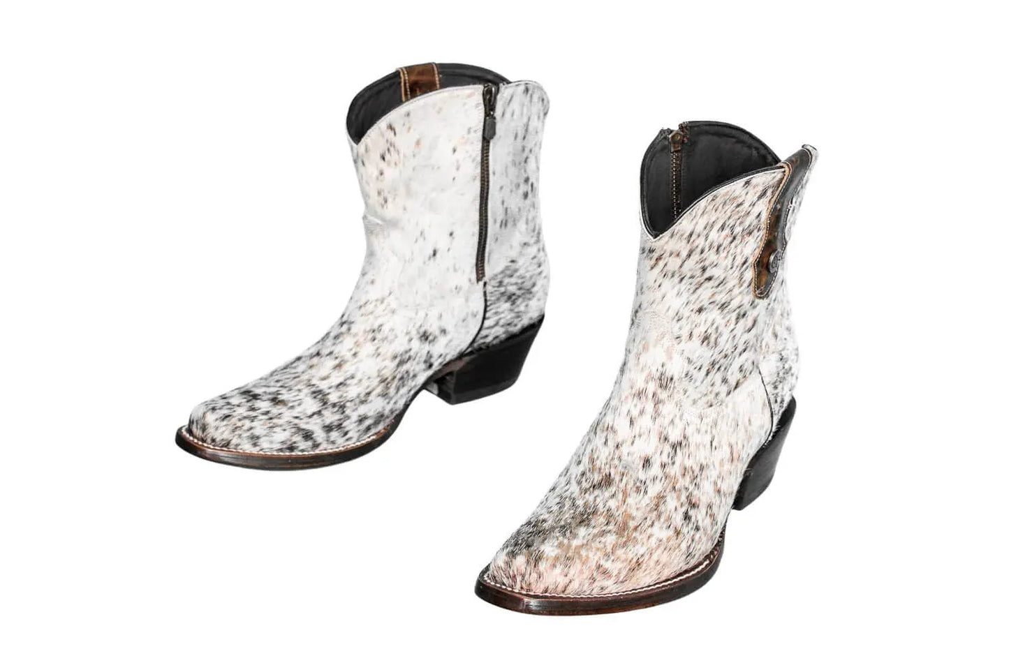 The Loretta Cowhide Boots - Rose Gold Metallic Limited Edition