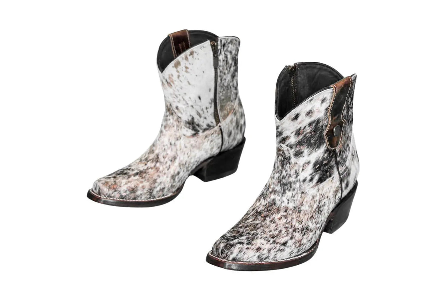 The Loretta Cowhide Boots - Rose Gold Metallic Limited Edition