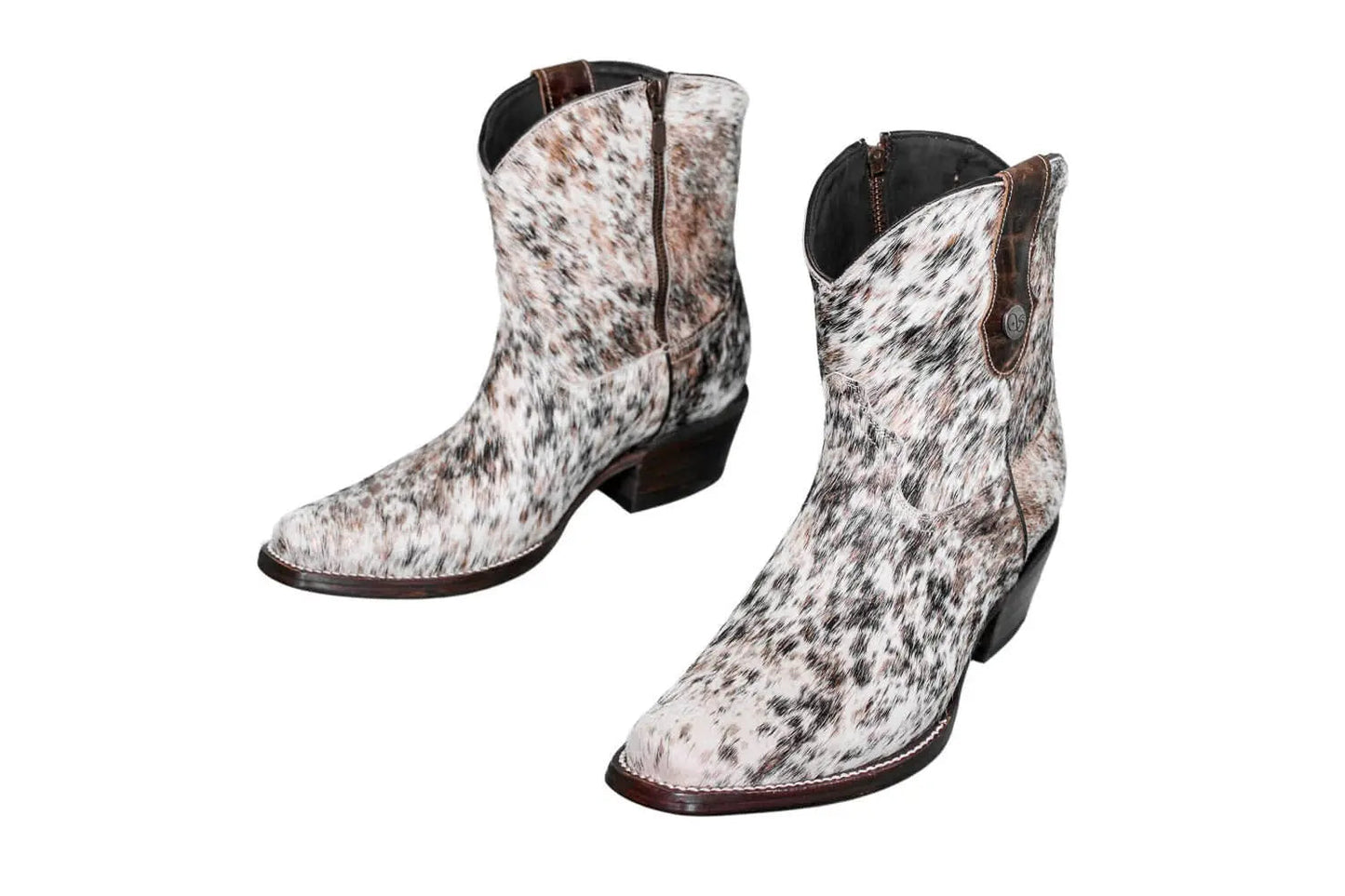 The Loretta Cowhide Boots - Rose Gold Metallic Limited Edition