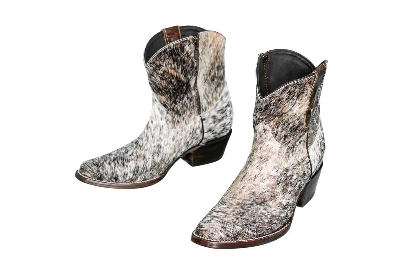 The Loretta Cowhide Boots - Rose Gold Metallic Limited Edition