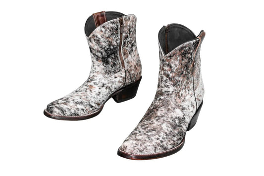 The Loretta Cowhide Boots - Rose Gold Metallic Limited Edition