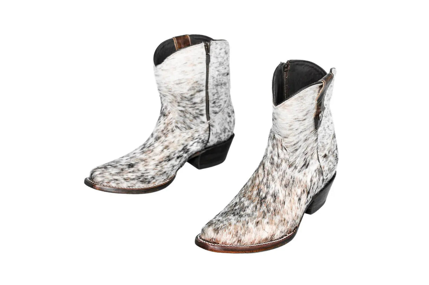 The Loretta Cowhide Boots - Rose Gold Metallic Limited Edition
