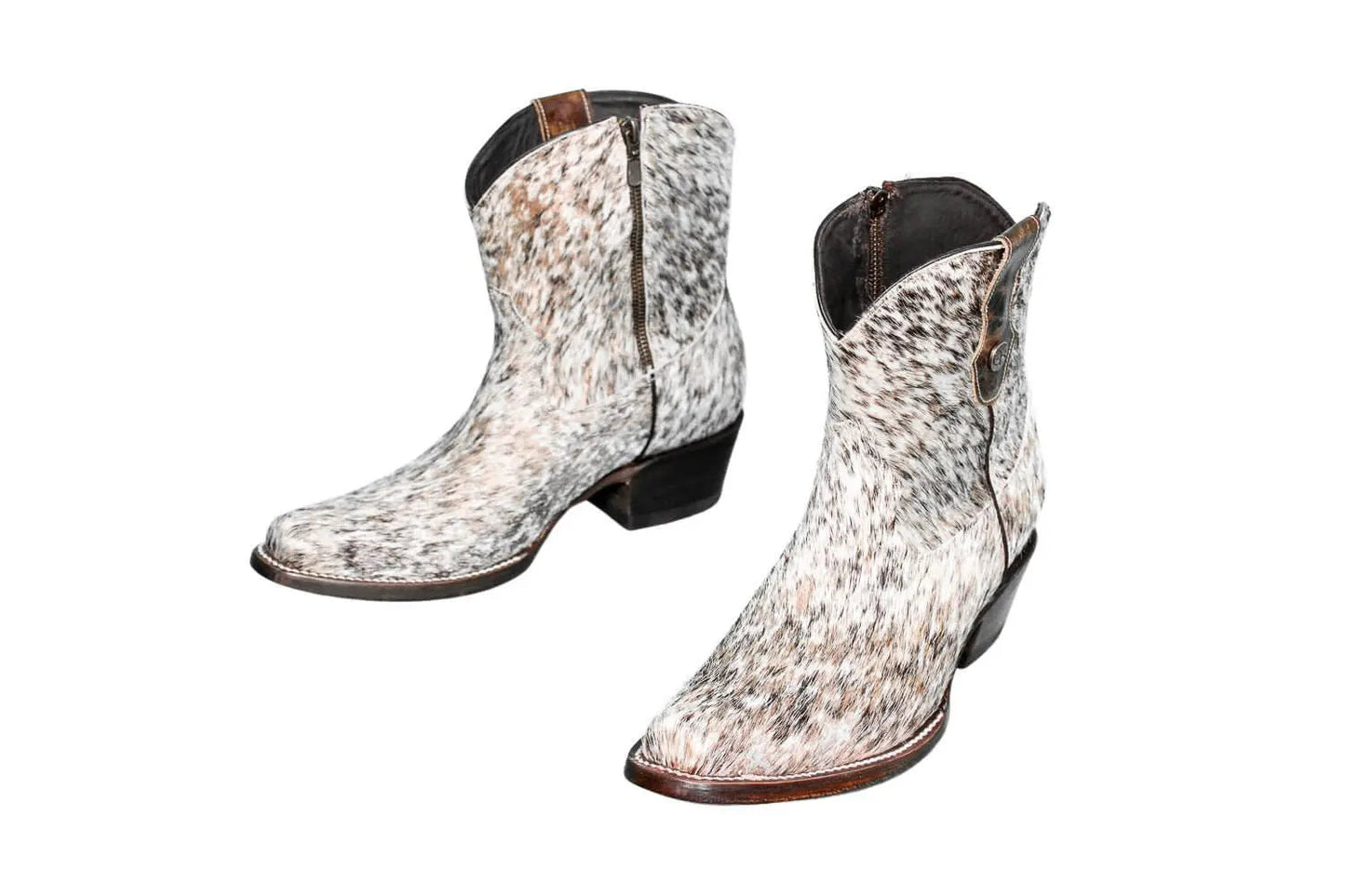 The Loretta Cowhide Boots - Rose Gold Metallic Limited Edition