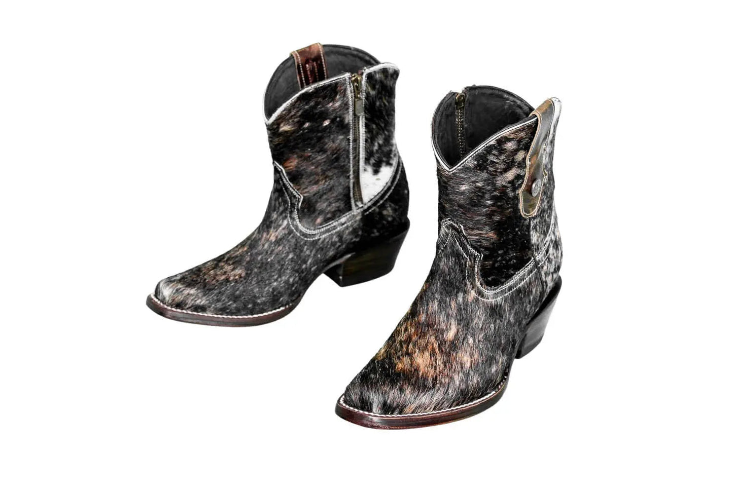 The Loretta Cowhide Boots - Rose Gold Metallic Limited Edition