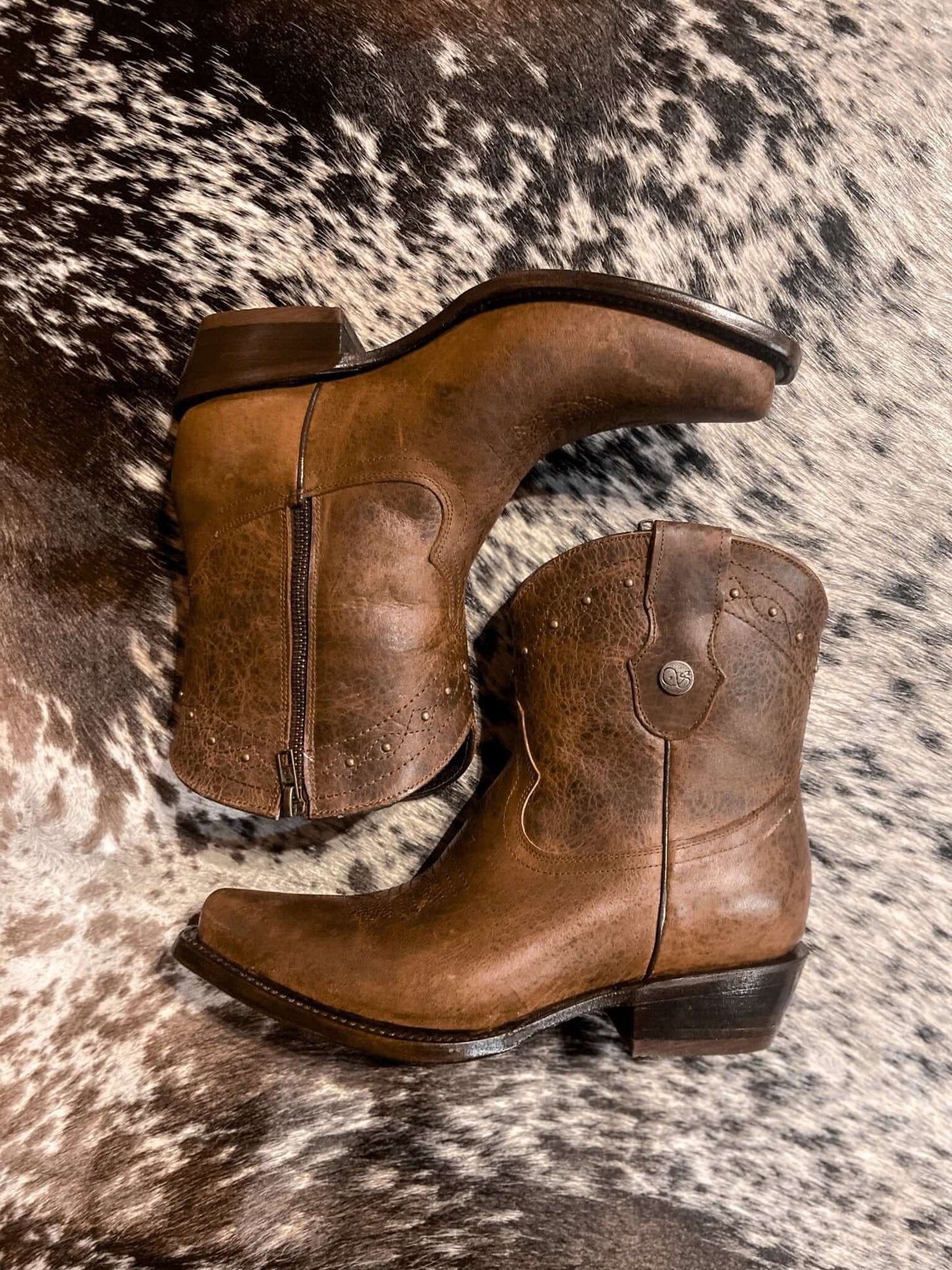 The Loretta Brown Leather Boots