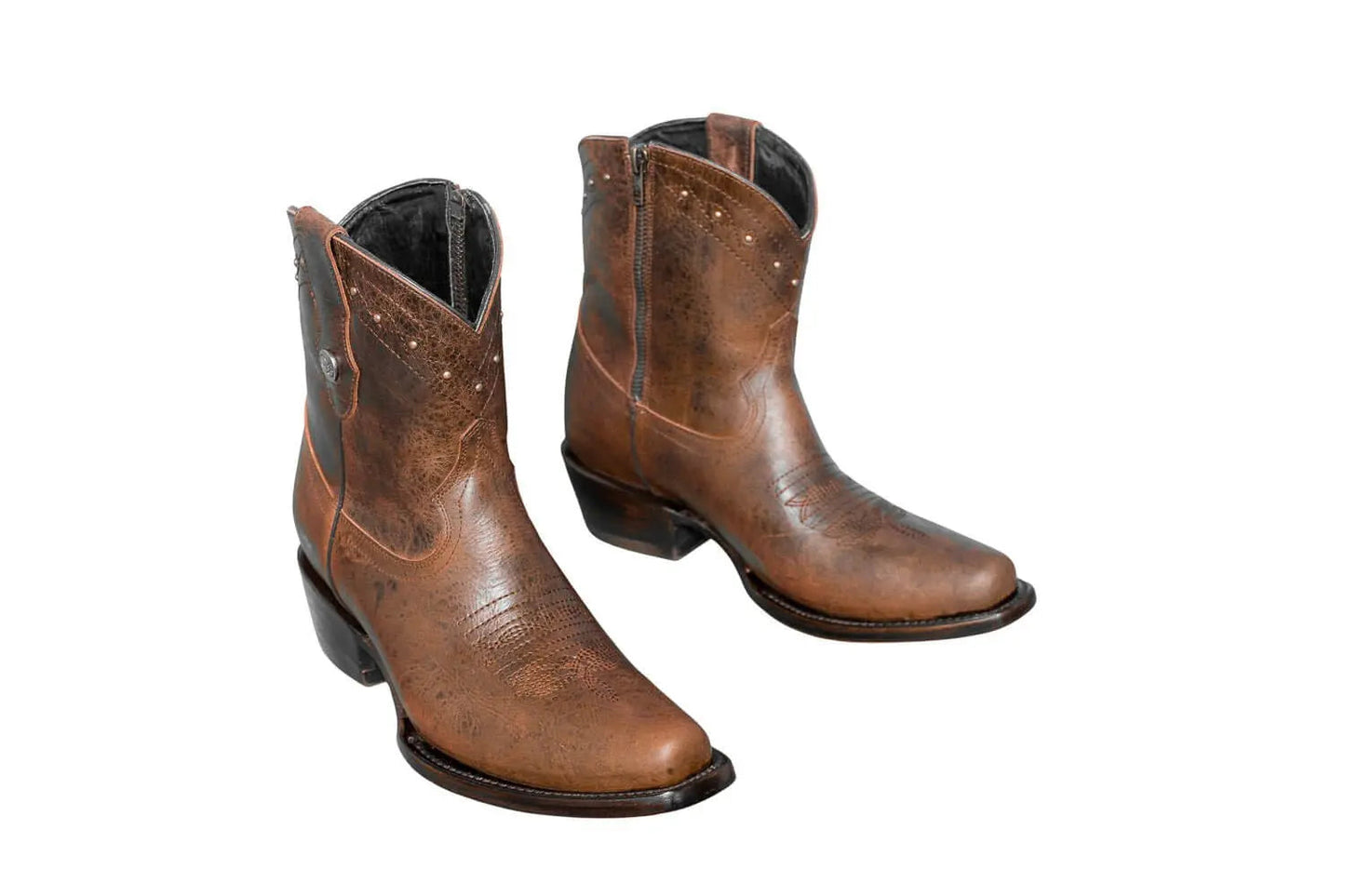 The Loretta Brown Leather Boots