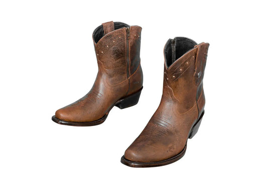The Loretta Brown Leather Boots