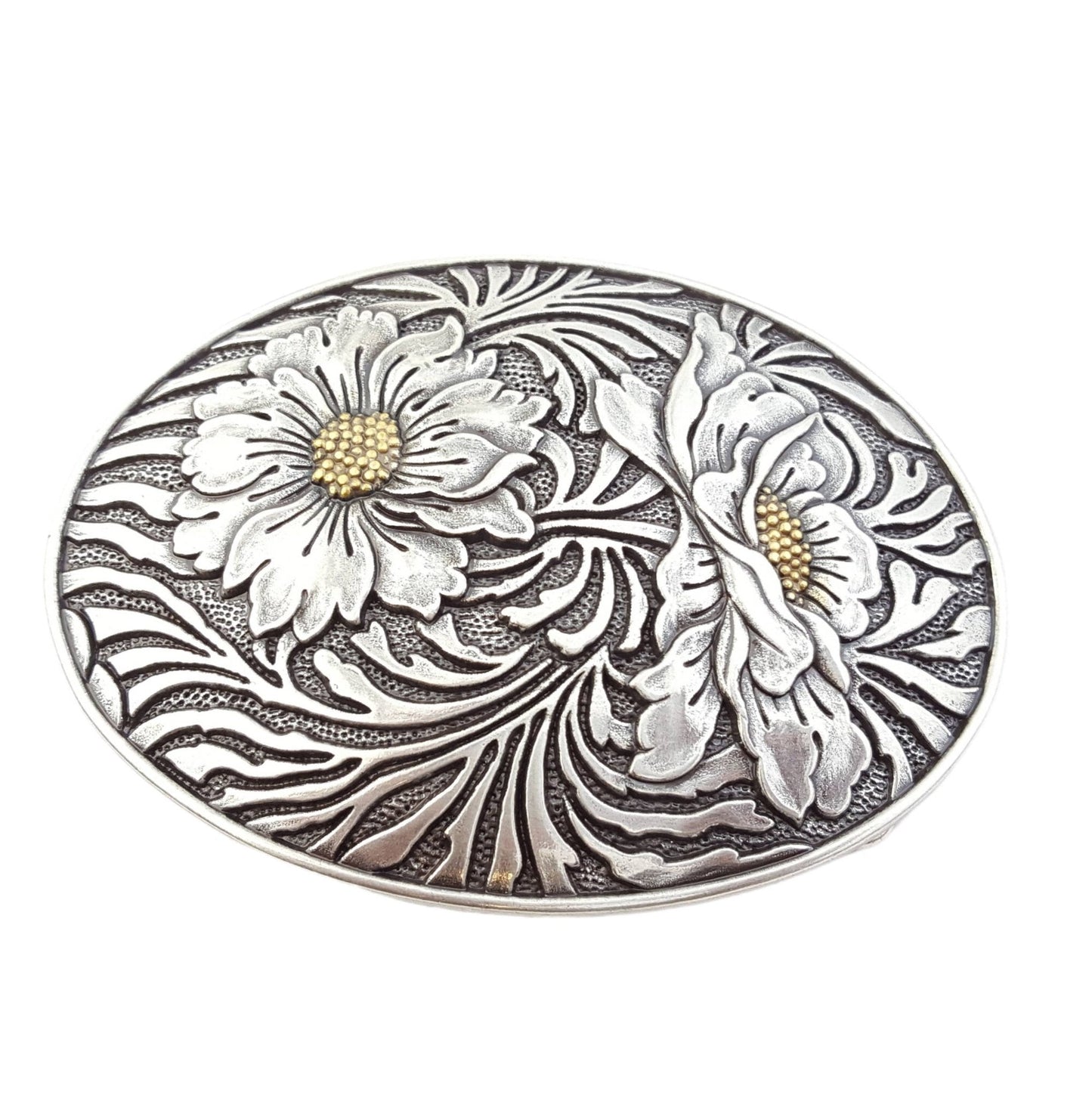 Western Oval Sunflower Buckle