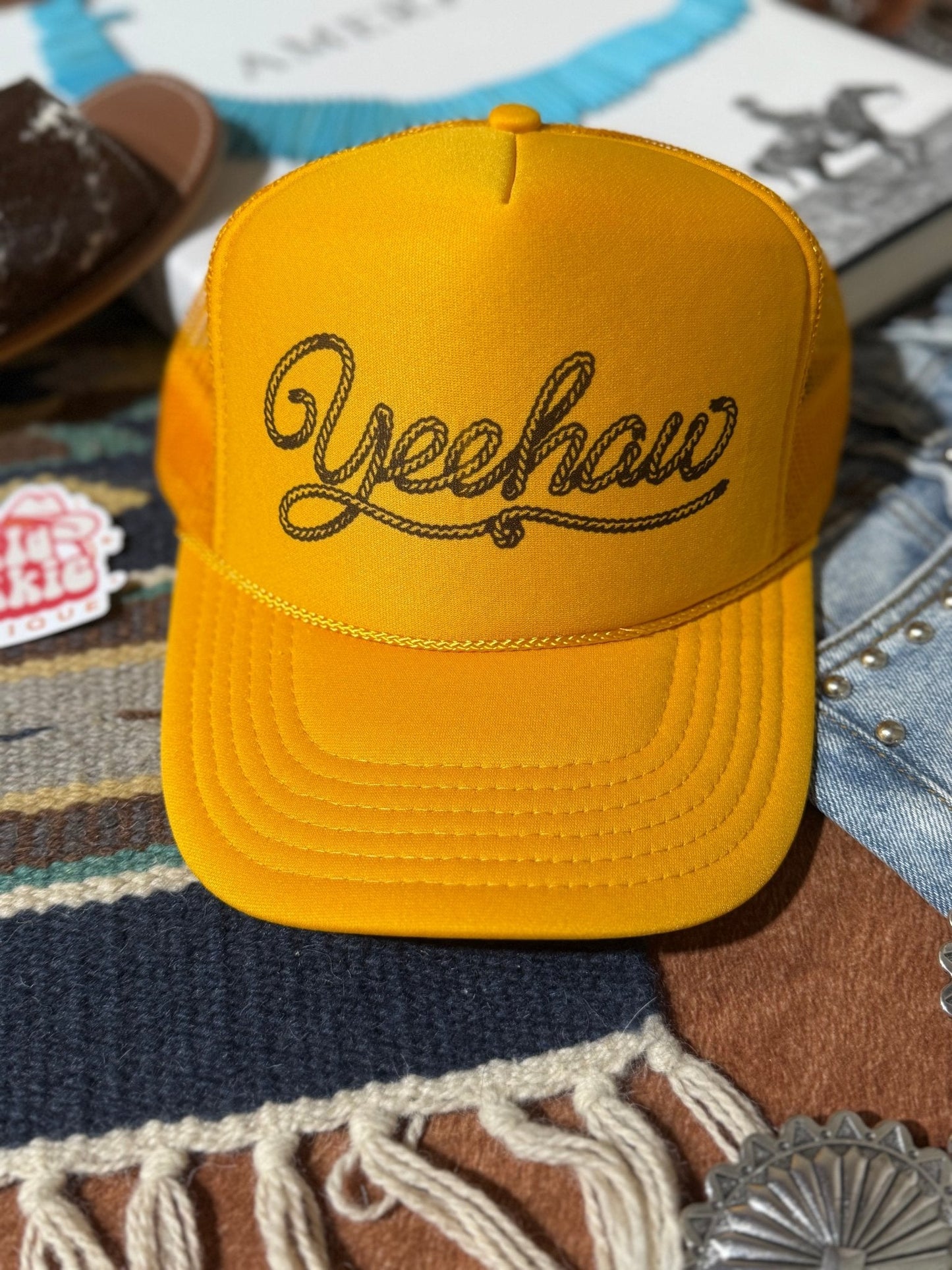Yeehaw Twisted Rope Trucker Hat